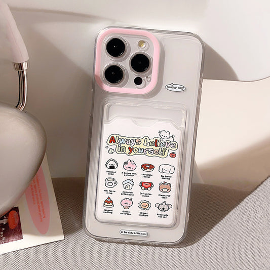 🌈 Believe in Yourself Card Holder iPhone Case ✨