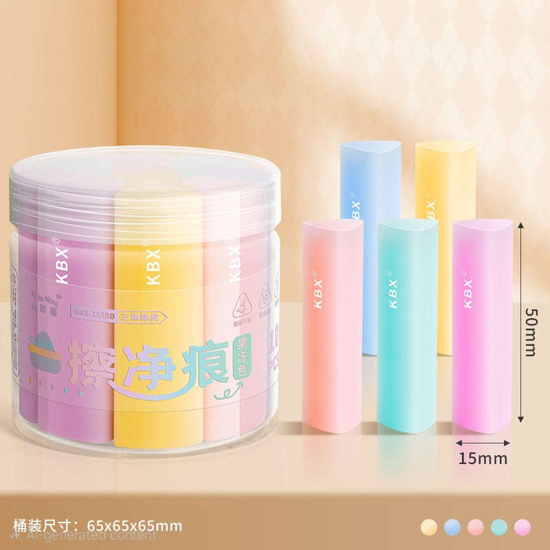 ✨ Set of 10 Pastel Magic Dust Cleaning Erasers ✨🩷💙💛