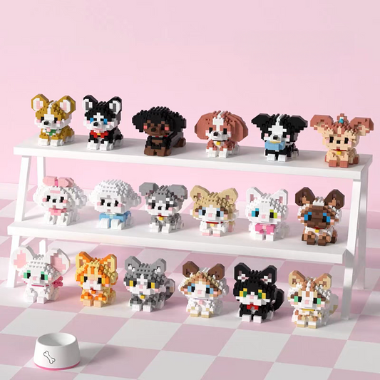 Mekansm Pet Day Dogs and Cats  Mini Building Blocks Lego Bricks