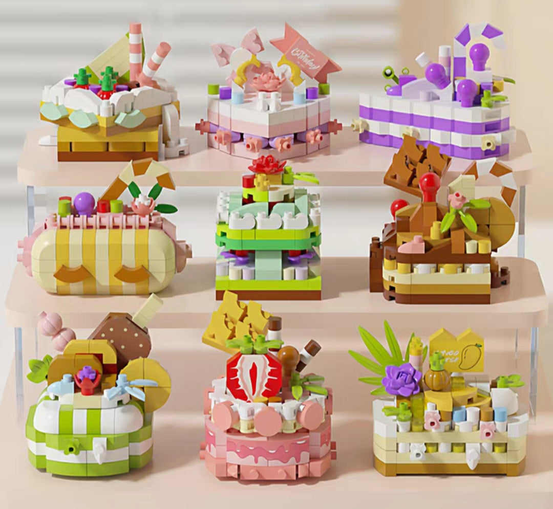 DIY Cake Shop Building Blocks Puzzle Lego Miniature