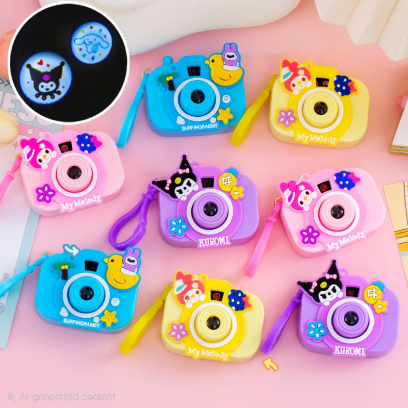 📸✨ Kawaii Camera Projector Keychains – Sanrio Mini Pocket Projector Charms 🌈💖