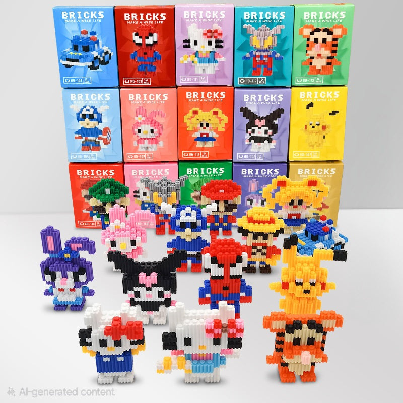 Budget Friendly Bricks Pixel Characters Building Blocks