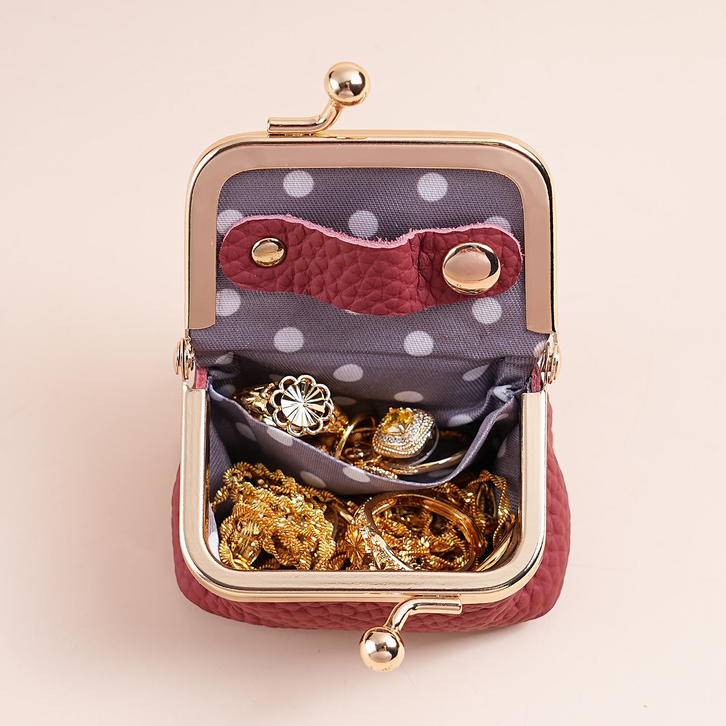 💎 Mini Luxe Kiss-Lock Treasure Case Jewelry Pouch – Cute Travel Organizer Box ✨👜