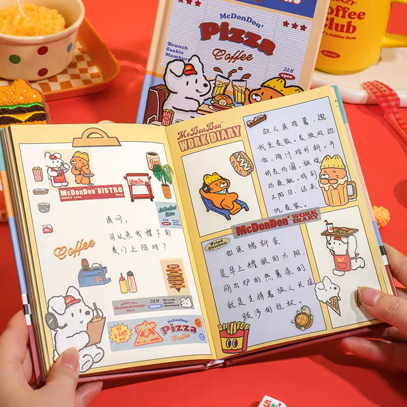 Snack Break A5 Planner Journal Diary  🍔📒