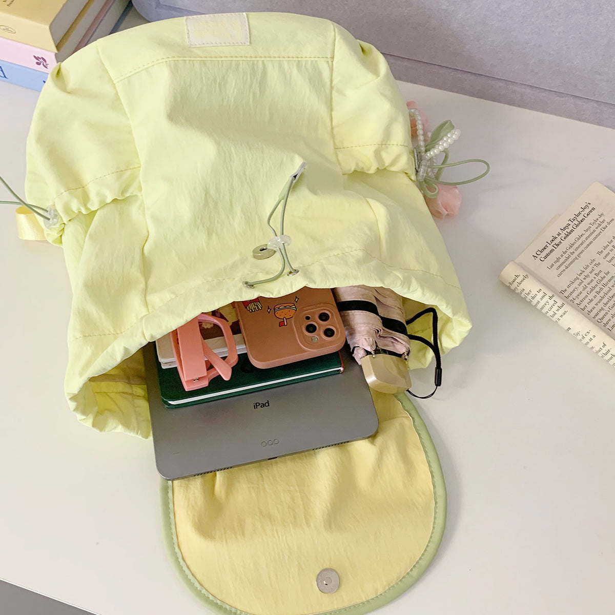 Pre - Order Berry Blossom Soft Pastel Backpack Bag