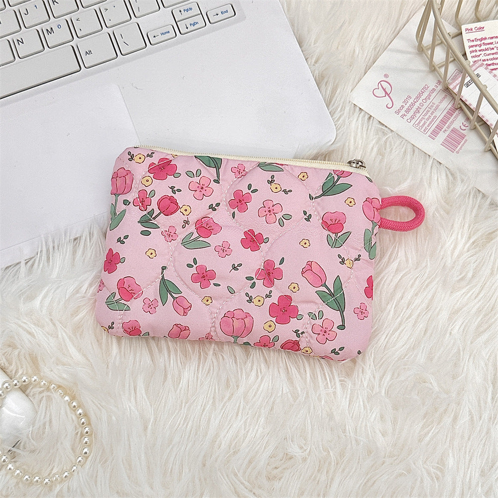 🧸 Quilted Kawaii Mini Pouch