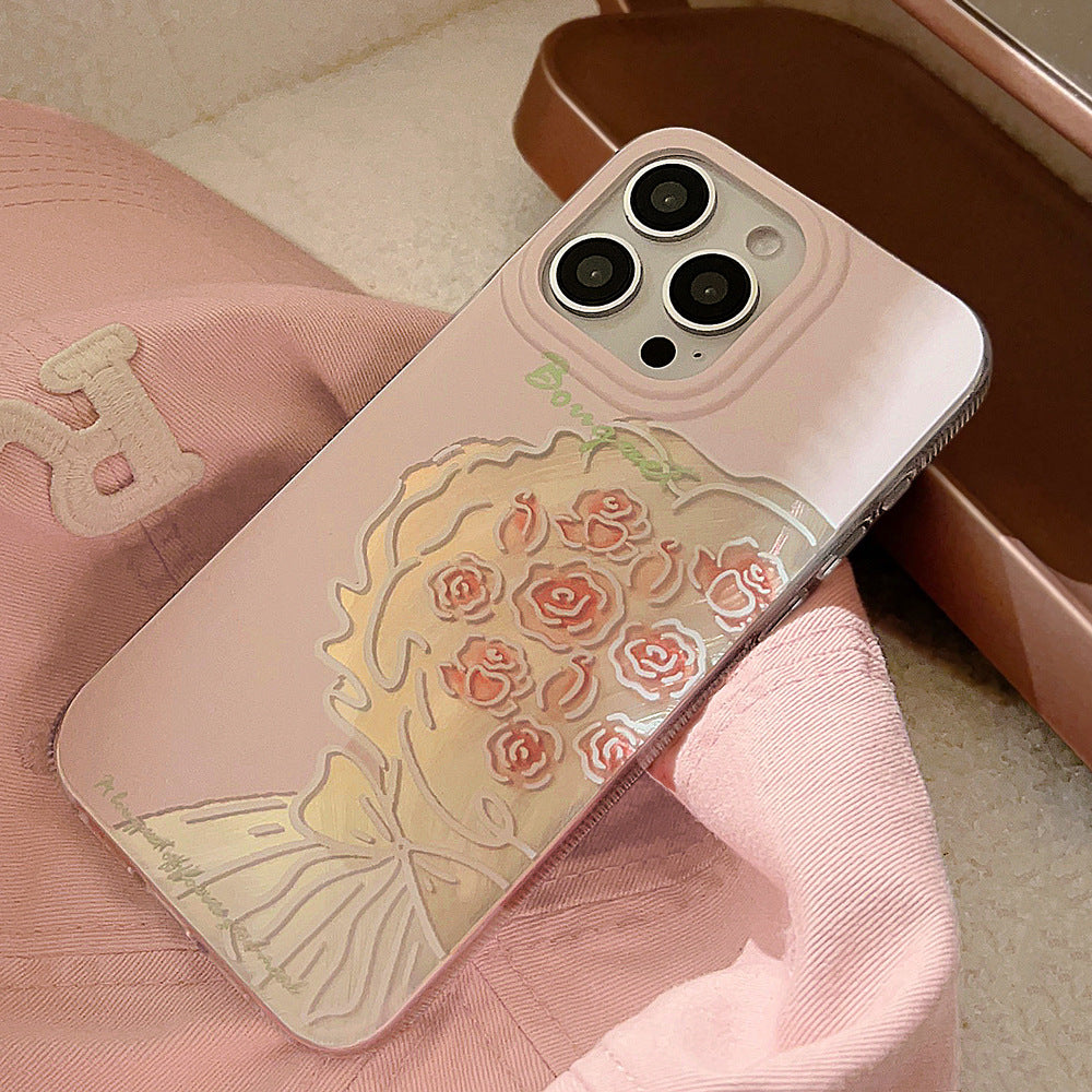 🌹 Blooming Girl Aesthetic iPhone Case