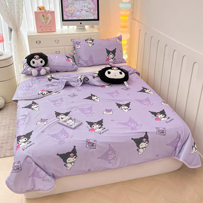 Pre - Order Official Merch Sanrio Hello Kitty Kuromi Cinnamoroll My Melody Comforter Set