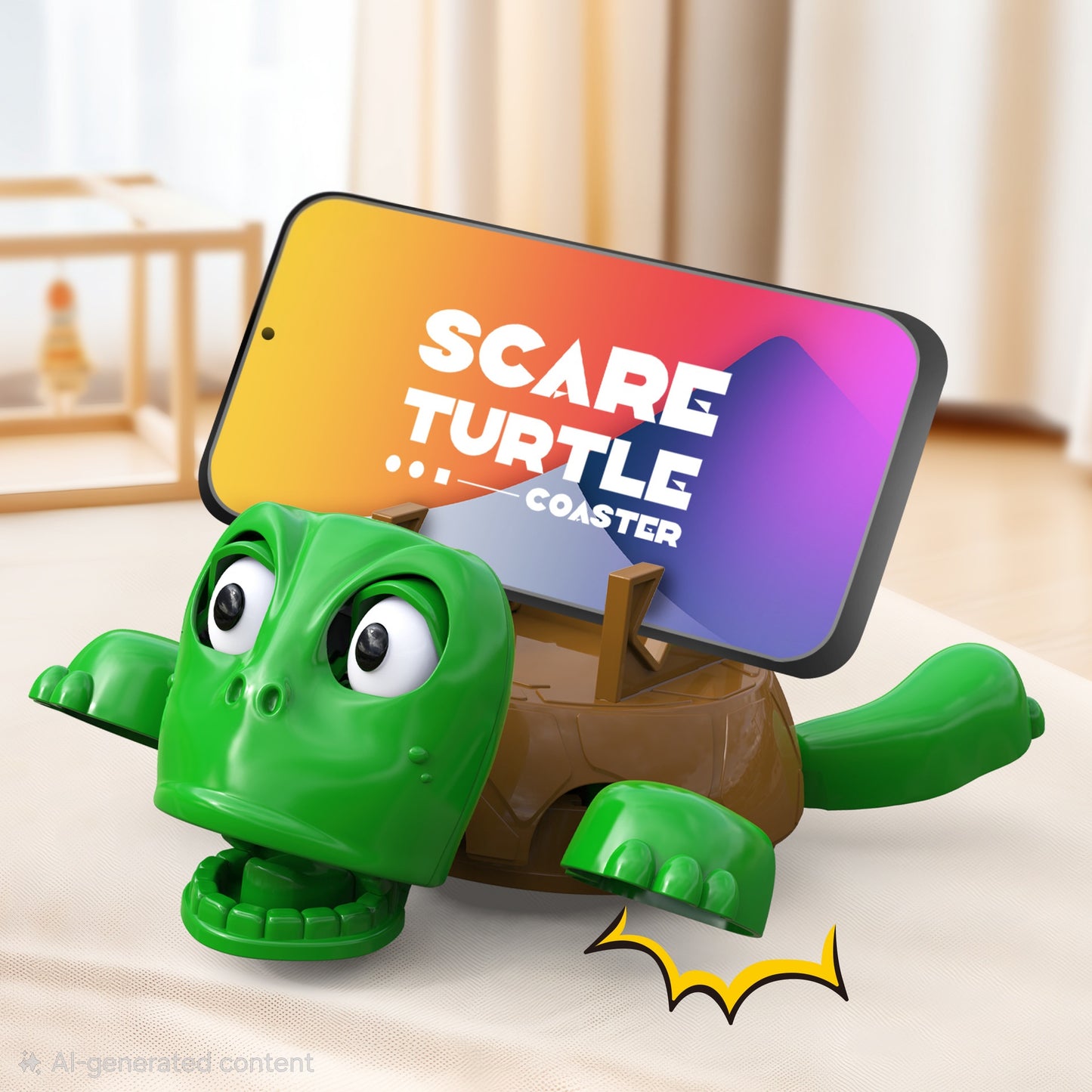 Scared Tutle Phone Holder / Cup Coaster