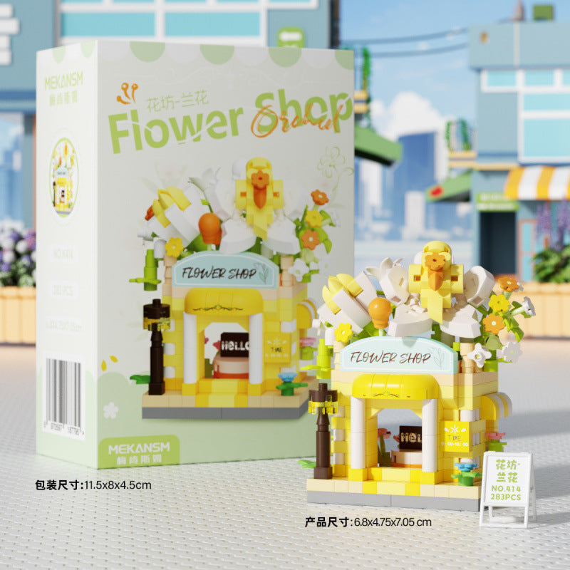 Mini Flower Shop DIY Building Blocks  🌸🏪🧩