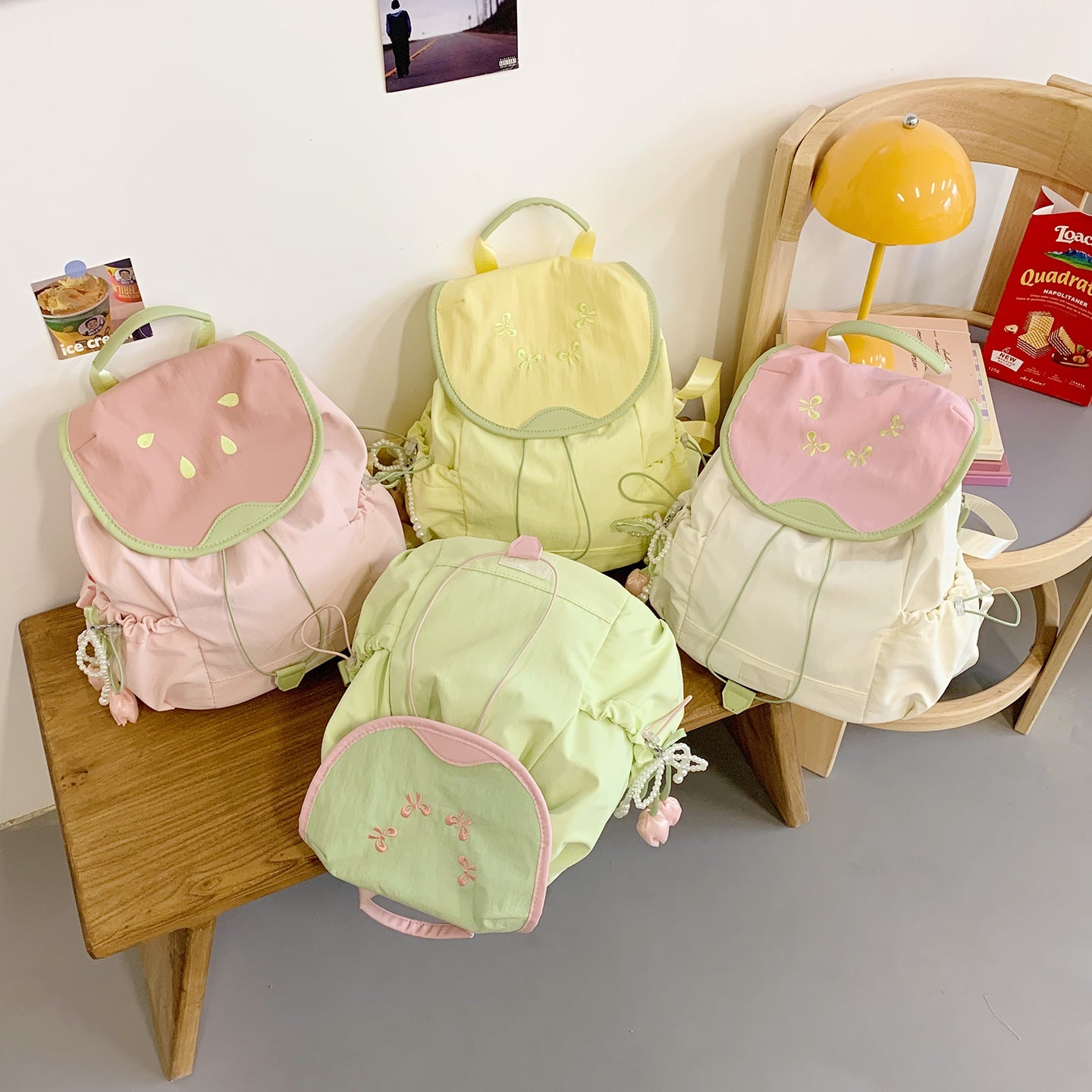 Pre - Order Berry Blossom Soft Pastel Backpack Bag