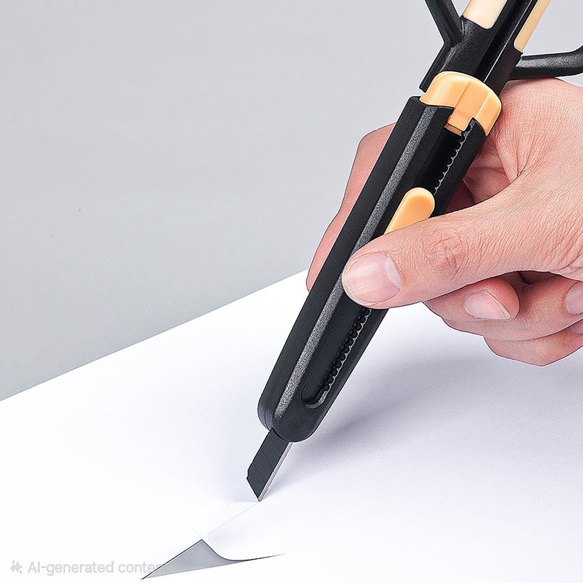 Teflon Non Stick Scissors with Paper Cutter