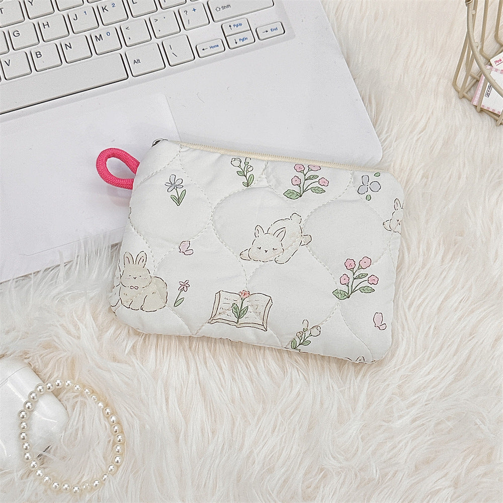 🧸 Quilted Kawaii Mini Pouch