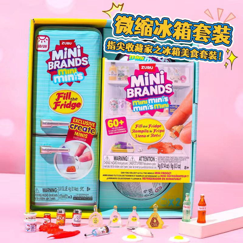 Zuru Mini Brands Fill The Fridge Playset + 2 INT Capsules