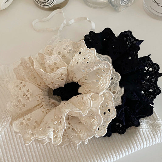 Cottagecore Lace Scrunchie