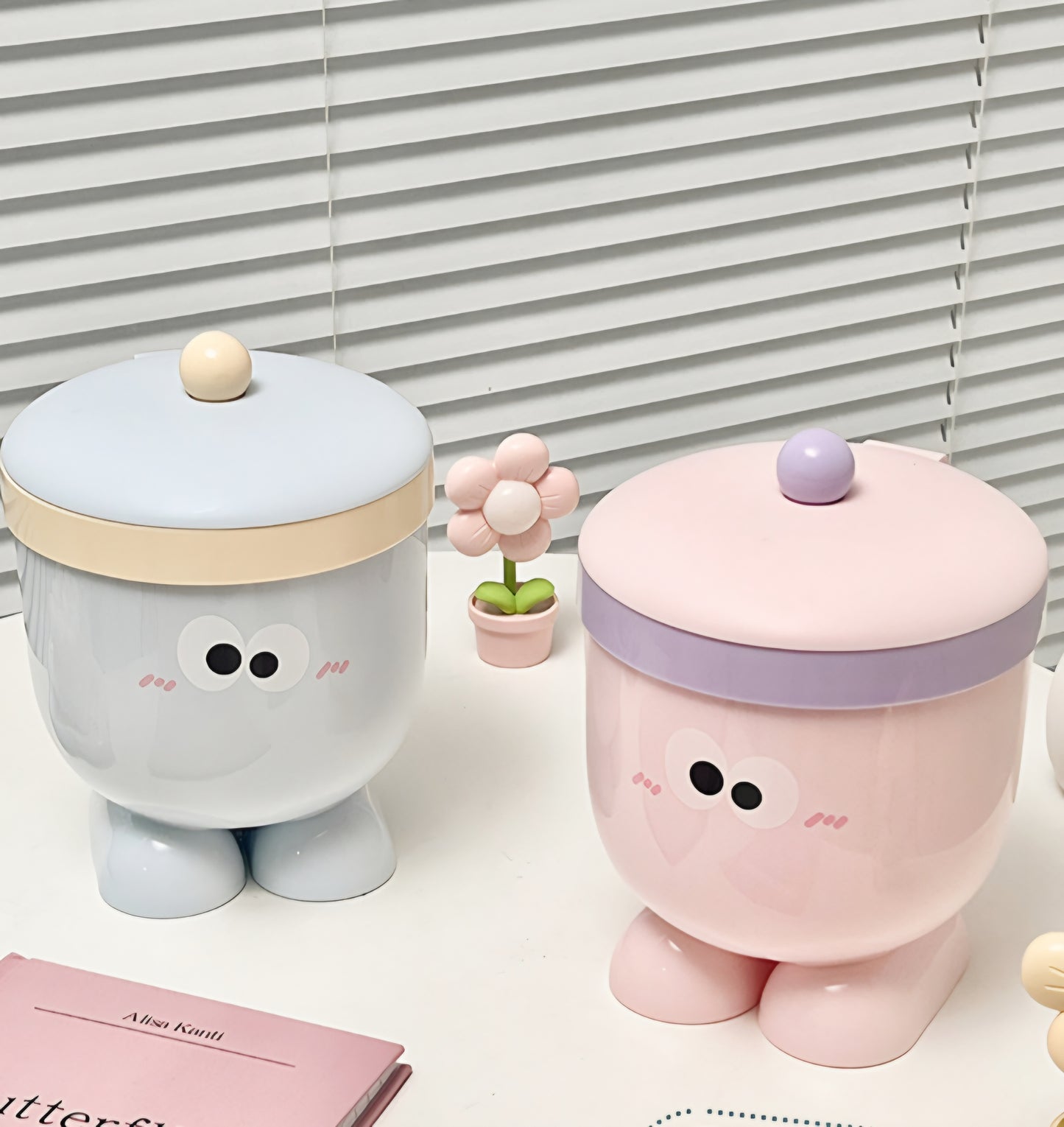 👀 Cutie-Pie Jumbo Storage Organisers Desk Trashbin Dustbin