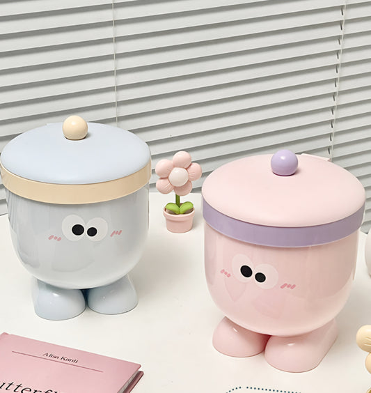 👀 Cutie-Pie Jumbo Storage Organisers Desk Trashbin Dustbin