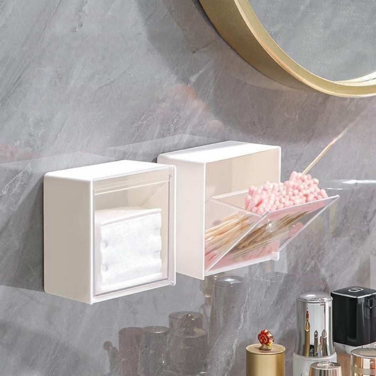 ✨ Set of 2 CubeClean Wall Organiser – Minimal Magic Storage Boxes✨