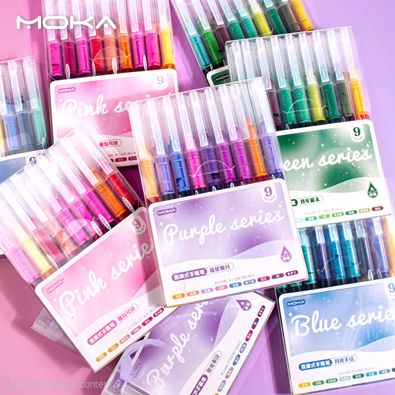 Moka Color Series Set of 9 Pens Set