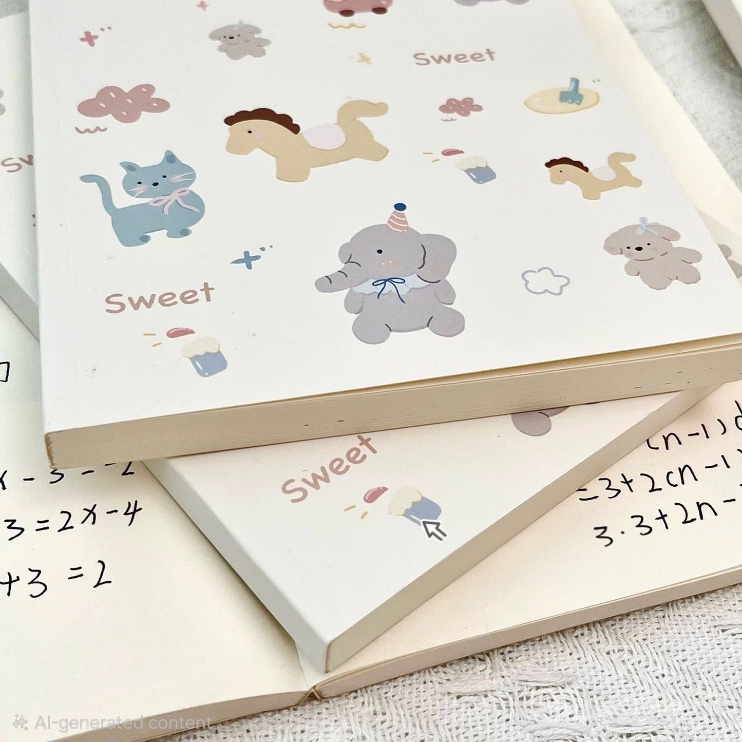 🐶🍞 Sweet & Cute Character A5 Notebook