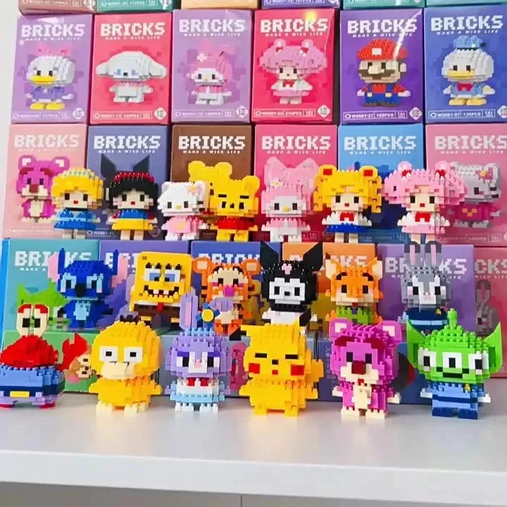 Budget Friendly Bricks Pixel Characters Building Blocks