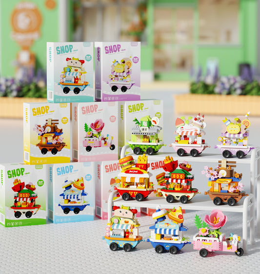 🛒 Kawaii New Mini Shop Blocks Building