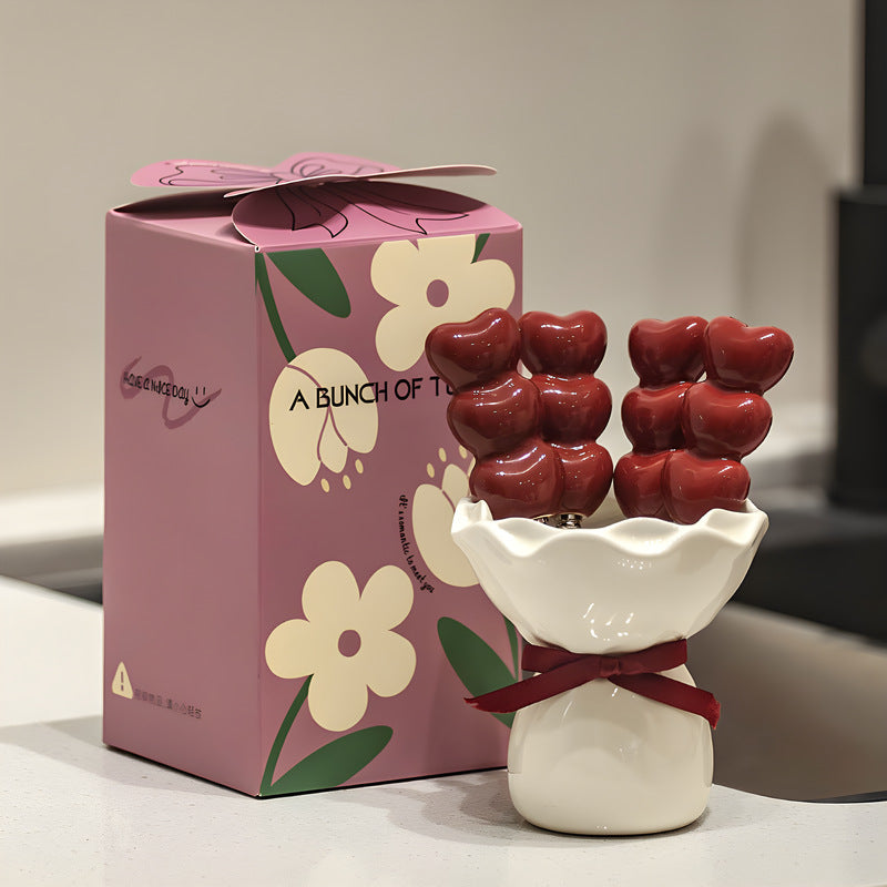 Love Bites Dessert Forks Ceramic Bouquet