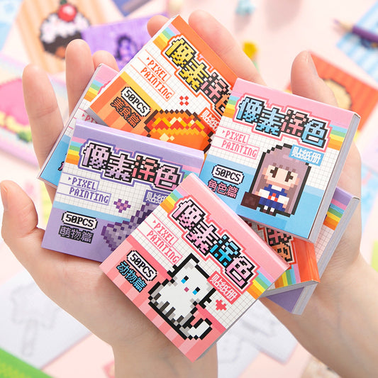 🐾 Pixel Pals Coloring Pads – Cute 8-Bit Animals to Color & Collect! 🎨✨