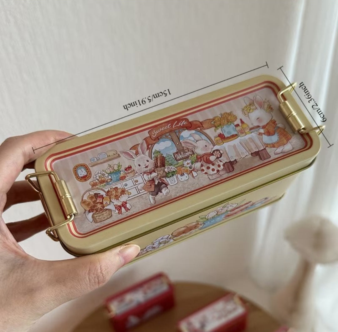 Bunny Tales Tin Storage Box 🐰🎀