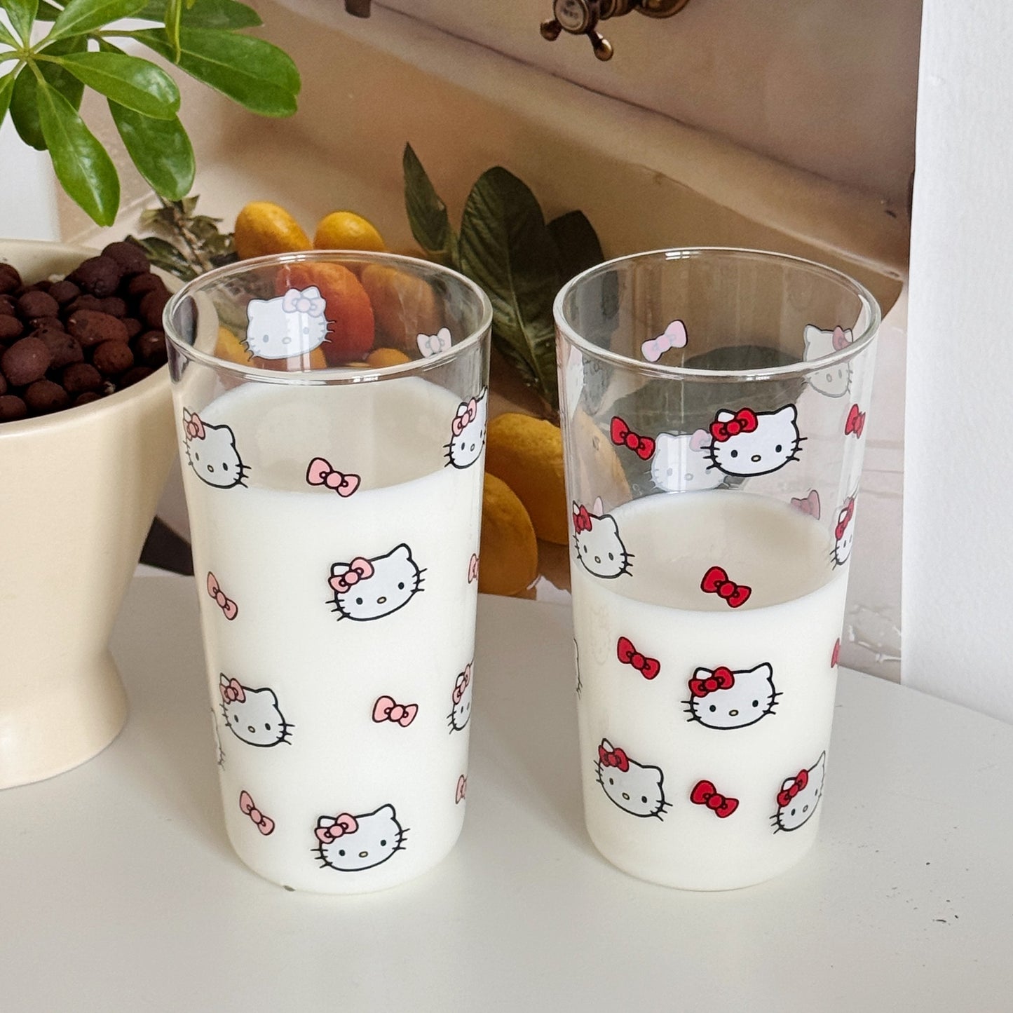 Pre - Order Hello Kitty Glass Tumbler