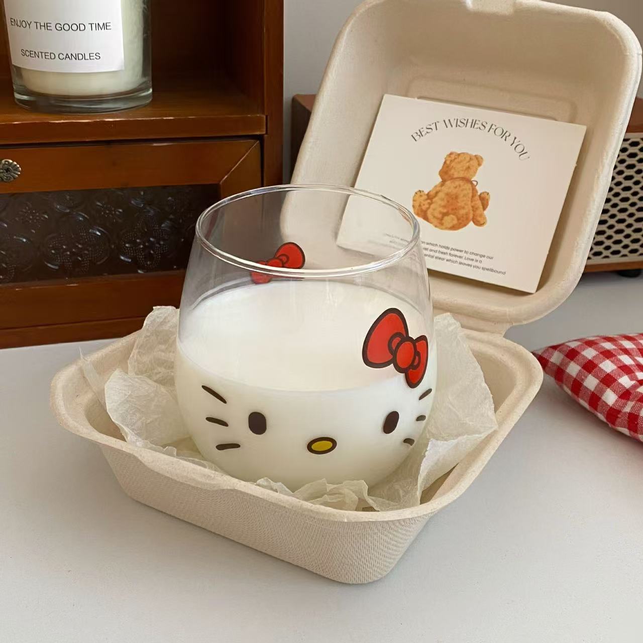 Hello Kitty Glass Cup