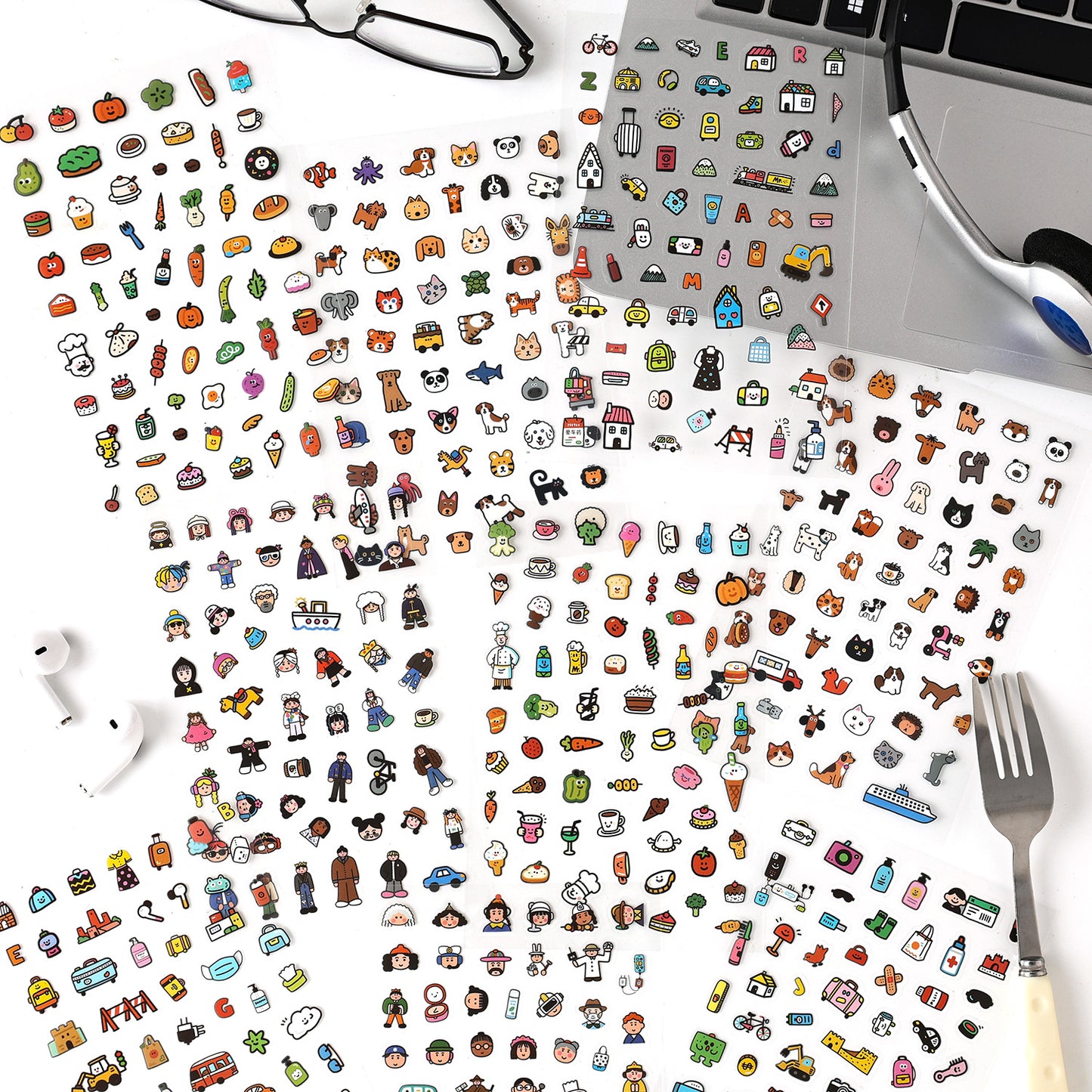 Teeny Tiny Chaos PET Sticker Pack – 4 Sheets