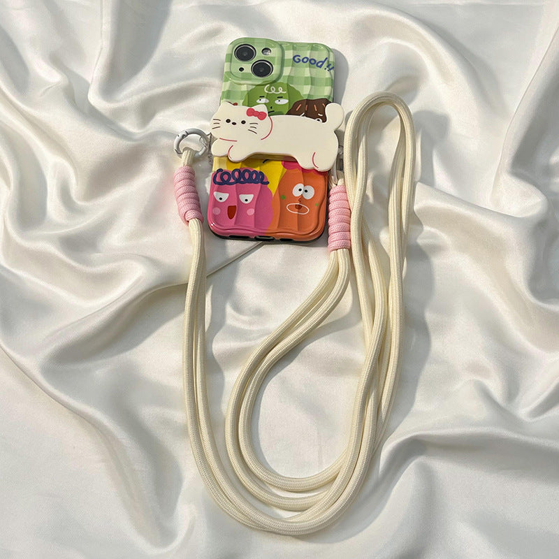 🐶 Cute Puppy Cat Phone Charm Strap Lanyard Fits All Phones📱✨