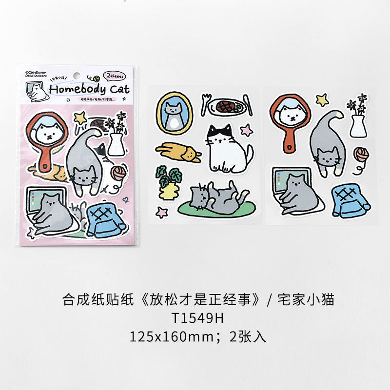 Kawaii Dogs & Cats Laptop Sticker Sheets – 2 Sheets