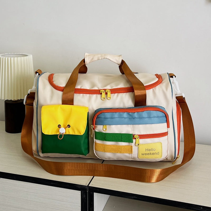 Stylish Large Capacity Travel Duffel Bag With Shoe Compartment