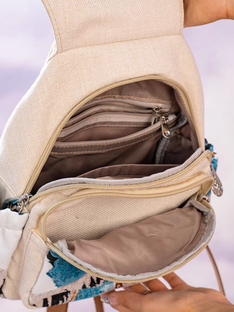 🌸🧵Handmade Whimsical Garden Stroll Backpack 🕊️