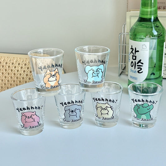 Pre - Order 🥂 “Our Friends” Cute Shot Glass Set (6 pcs)