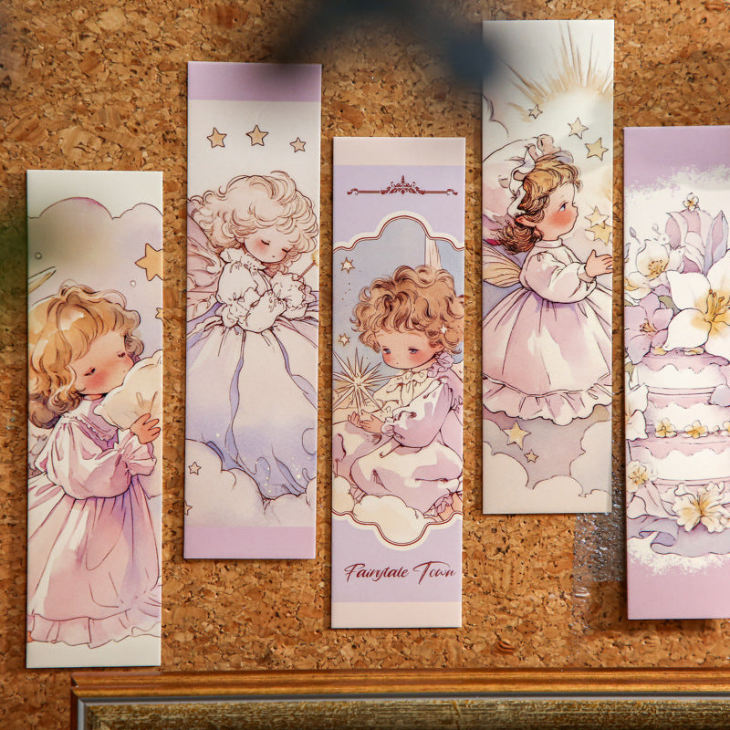Set of 30 Vintage Garden Girl Fairytale Bookmarks