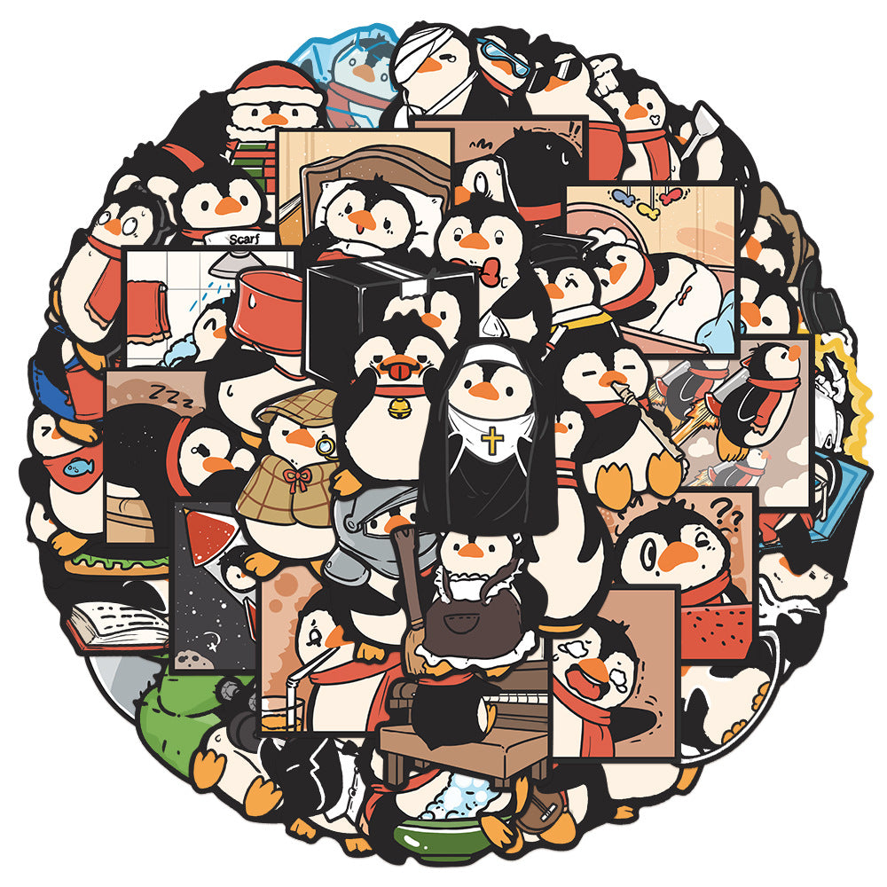 PS9 Set of 50 Cute Penguin Adventure Sticker Pack
