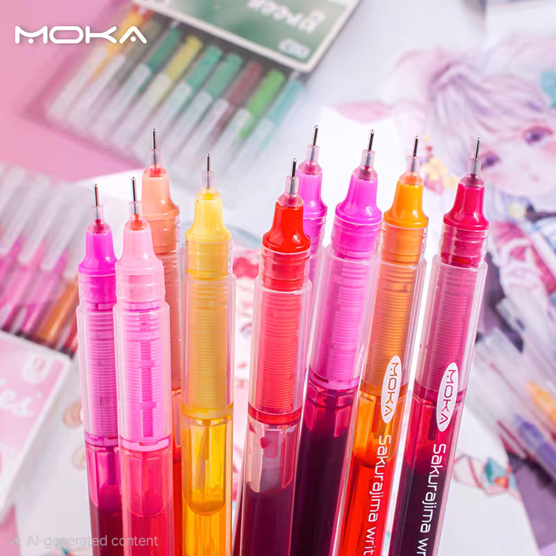 Moka Color Series Set of 9 Pens Set