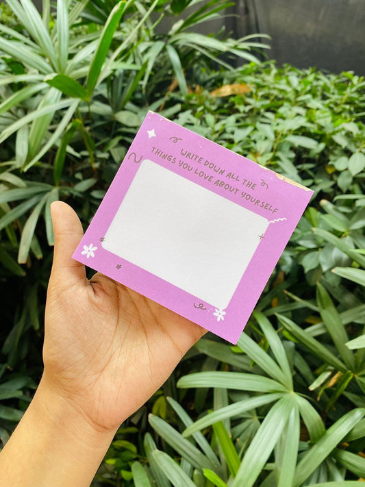Love About Yourself Memo Pad